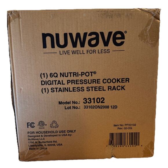 NuWave 6-Qt Electric Pressure Cooker Model 33101 New in Box - Picture 4 of 5